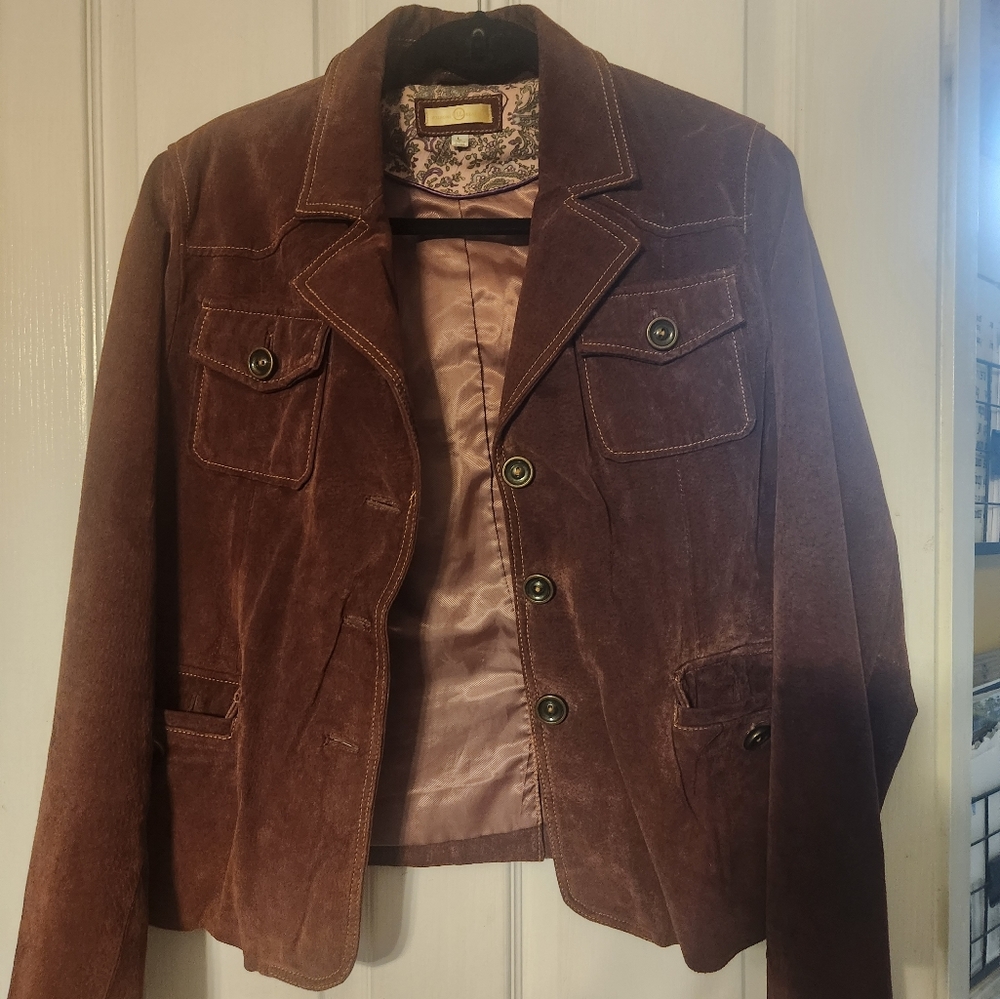 Wilson Leather burgundy leather jacket